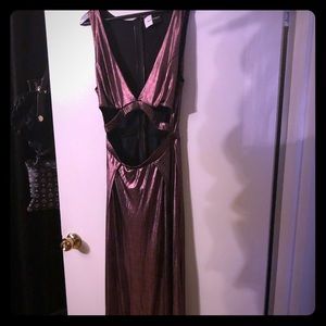 Sexy Purple Metallic Dress